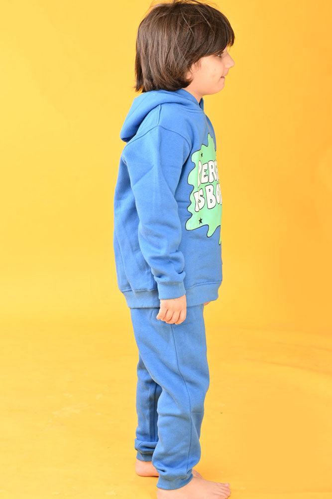 PERFECT IS BORING HOODIE JOGGER SET - BLUE - Anthrilo Design House