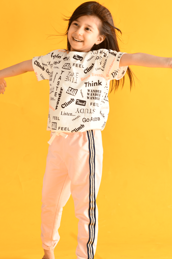 PINK SIDE TAPE JOGGER
