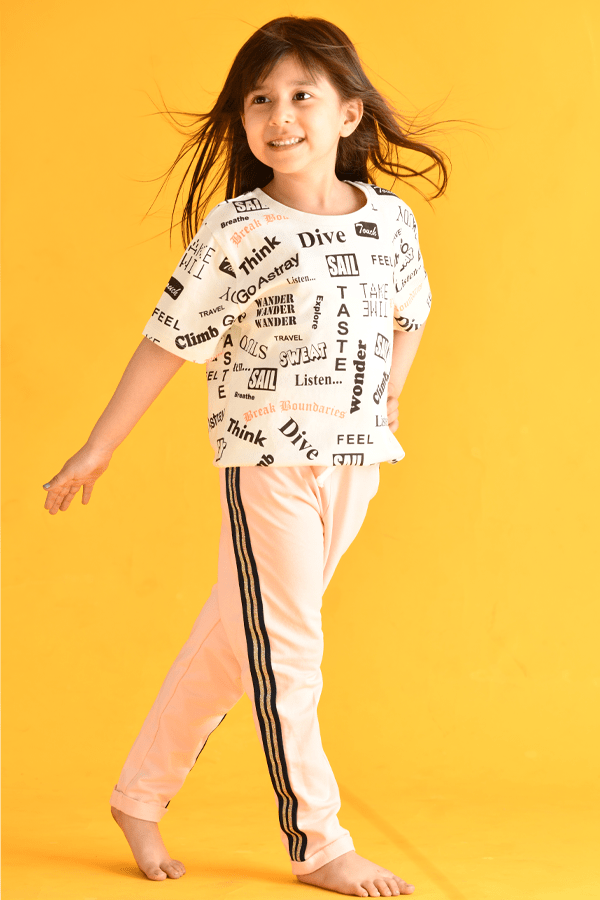 PINK SIDE TAPE JOGGER