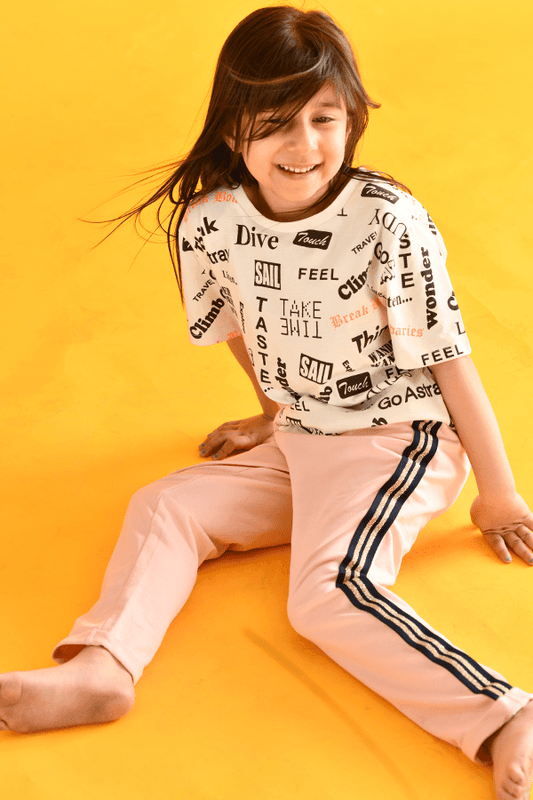 PINK SIDE TAPE JOGGER