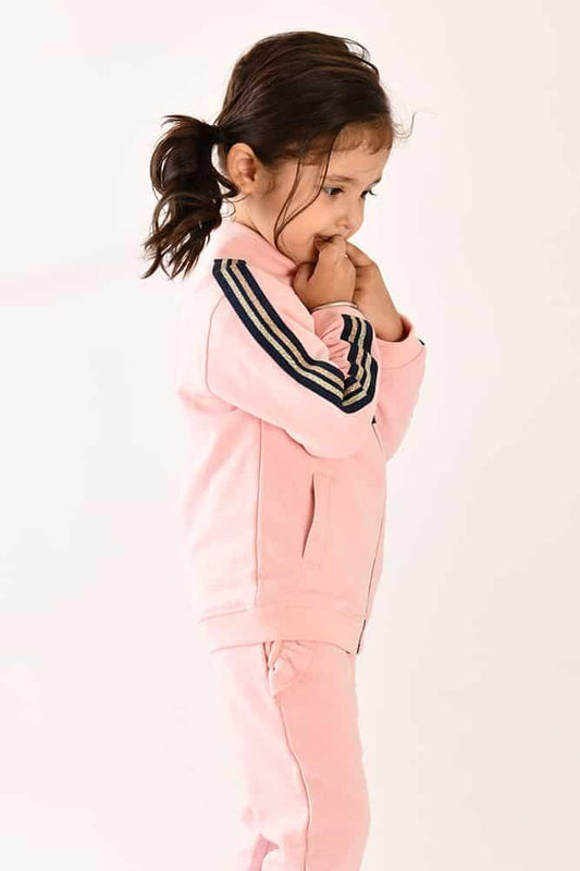 PINK ZIP UP SWEATSHIRT