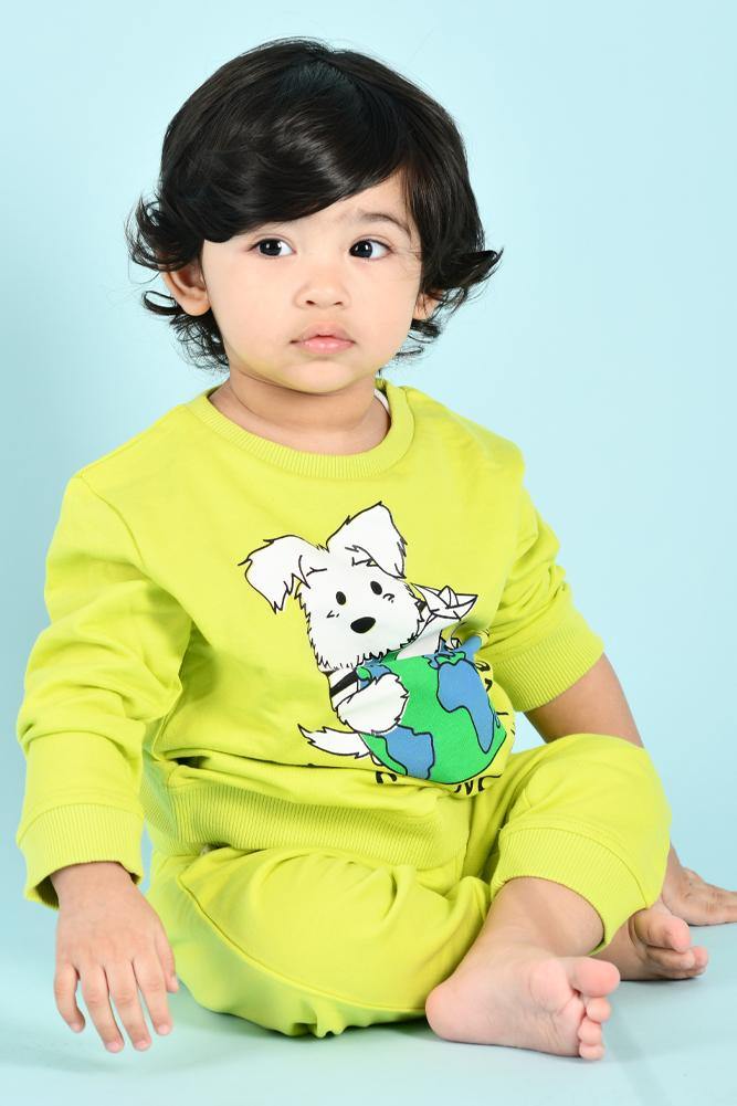PLANET B BOYS SWEATSHIRT JOGGER SET (FLEECE) - Anthrilo