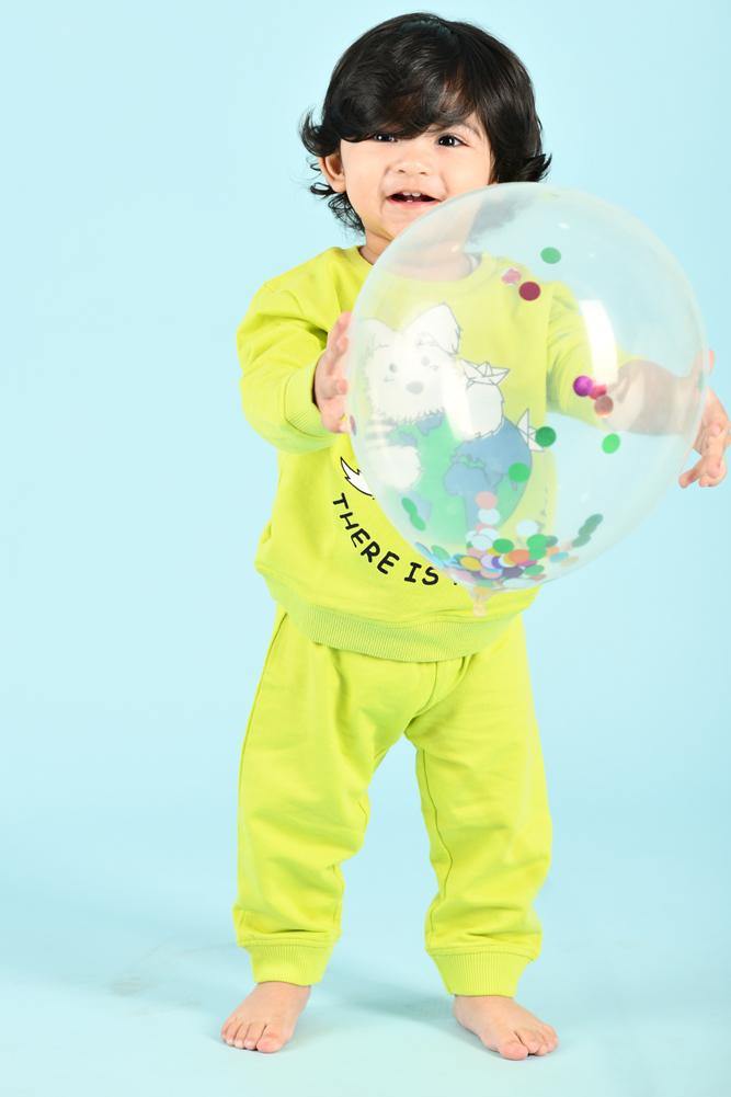 PLANET B BOYS SWEATSHIRT JOGGER SET (FLEECE) - Anthrilo