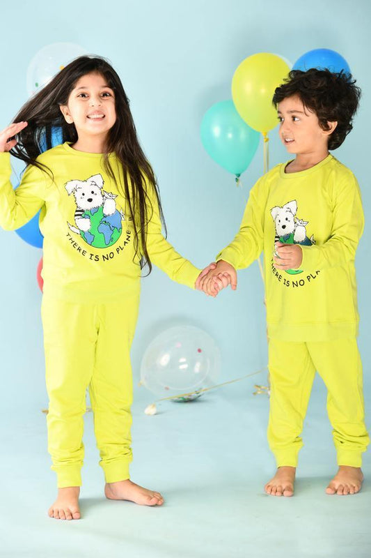 PLANET B GIRLS SWEATSHIRT(FLEECE) - Anthrilo