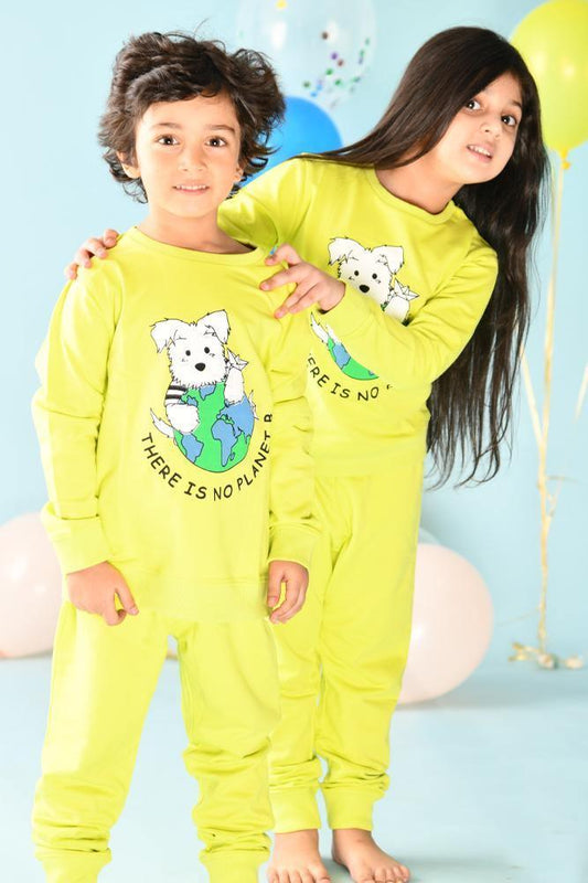 PLANET B GIRLS SWEATSHIRT(FLEECE) - Anthrilo