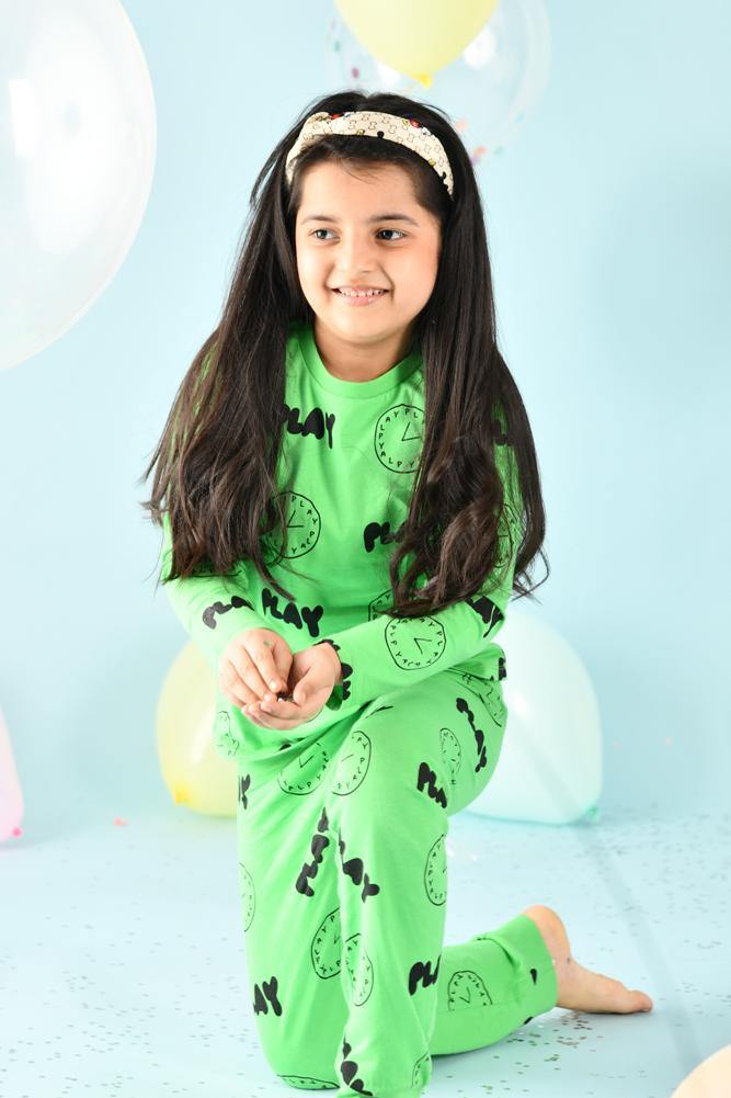 PLAY GIRLS PYJAMA SET - Anthrilo
