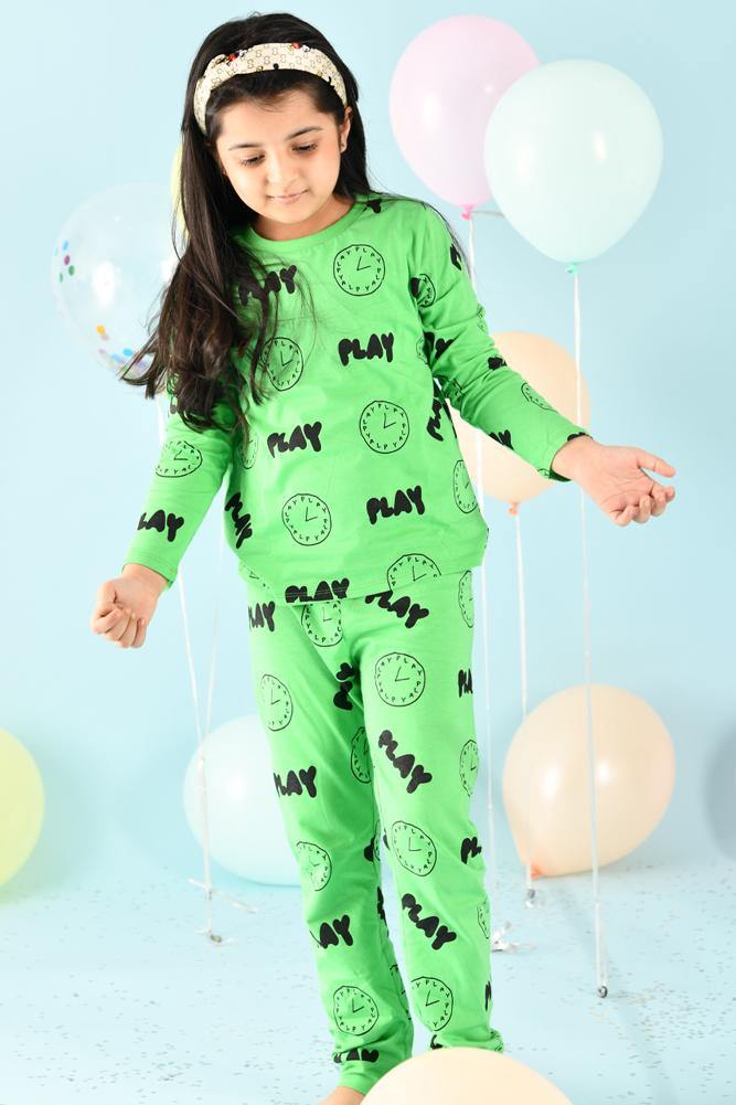 PLAY GIRLS PYJAMA SET - Anthrilo