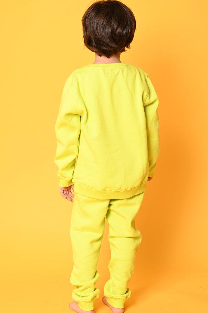 PLANET B FLEECE SWEATSHIRT JOGGER SET - GREEN - Anthrilo Design House