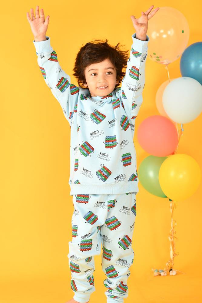 POP IT SKY BOYS SWEATSHIRT (FLEECE) - Anthrilo