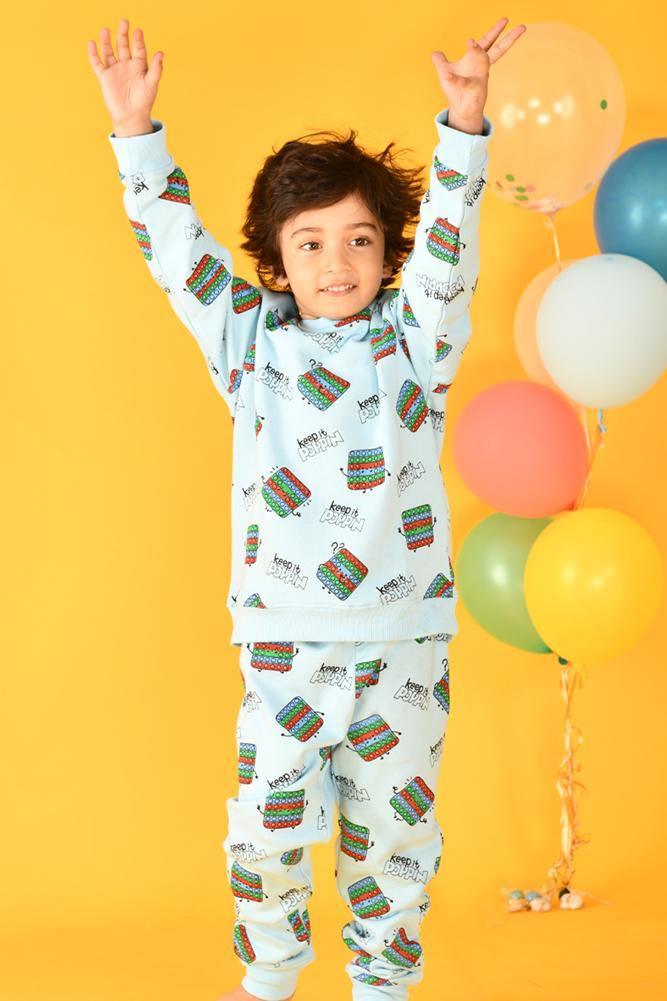 POP IT SKY BOYS SWEATSHIRT (FLEECE) - Anthrilo