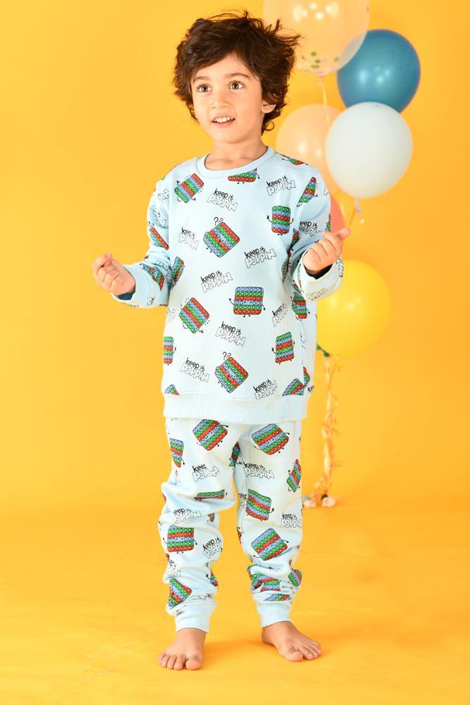 POP IT SKY BOYS SWEATSHIRT (FLEECE) - Anthrilo
