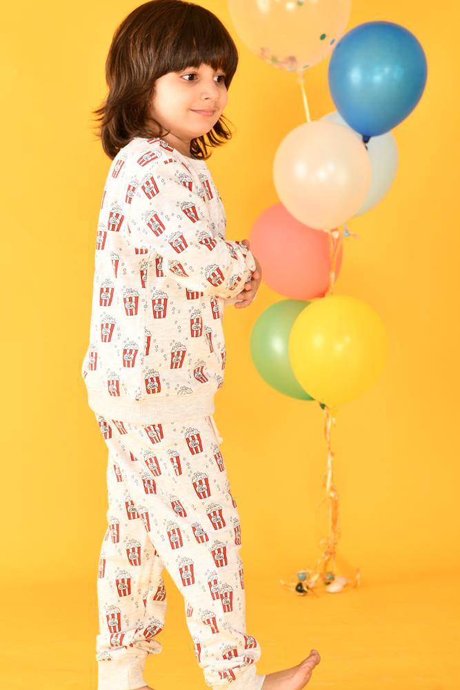 POPCORN SWEATSHIRT JOGGER SET (TERRY) - Anthrilo