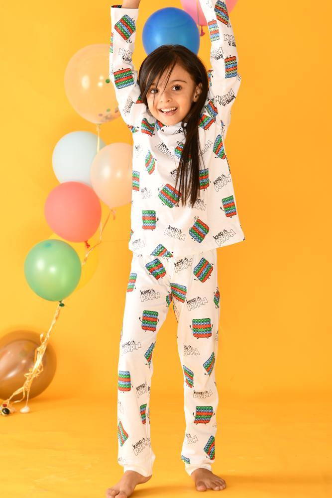 POP IT GIRLS PYJAMA SET - Anthrilo