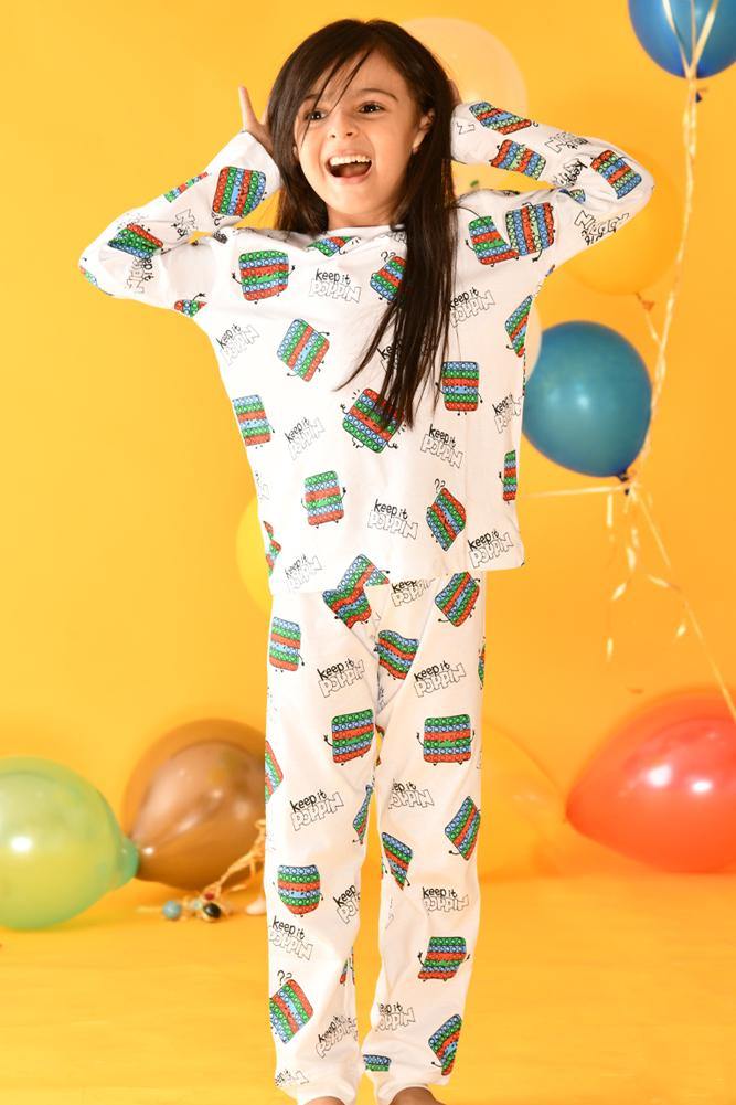 POP IT GIRLS PYJAMA SET - Anthrilo