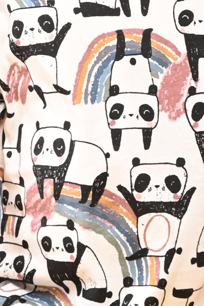 PANDA NIGHT DRESS - WHITE - Anthrilo Design House