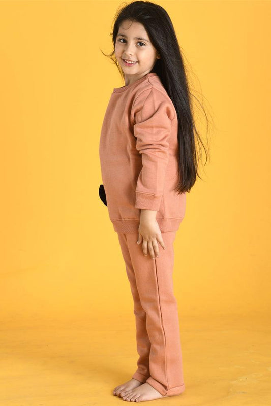 SAND BOW FLEECE SWEATSHIRT JOGGER SET - SAND - Anthrilo Design House