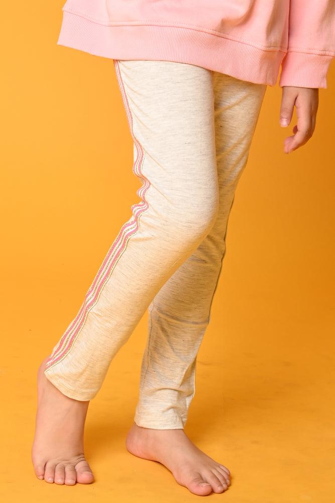 PINK GLITTER TAPE LEGGINGS - Anthrilo Design House