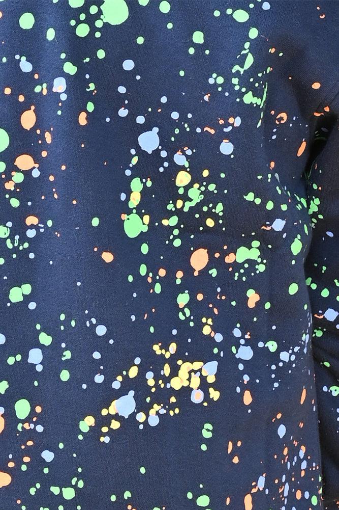 PAINT SPLAT FLEECE JOGGER - NAVY - Anthrilo Design House