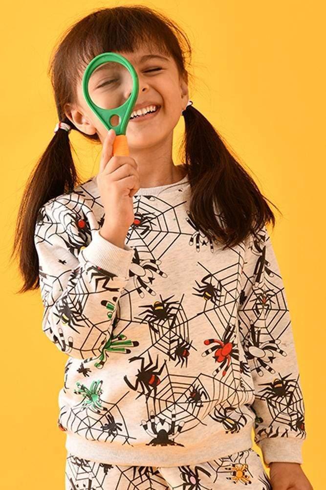 SPIDER PRINT SWEATSHIRT