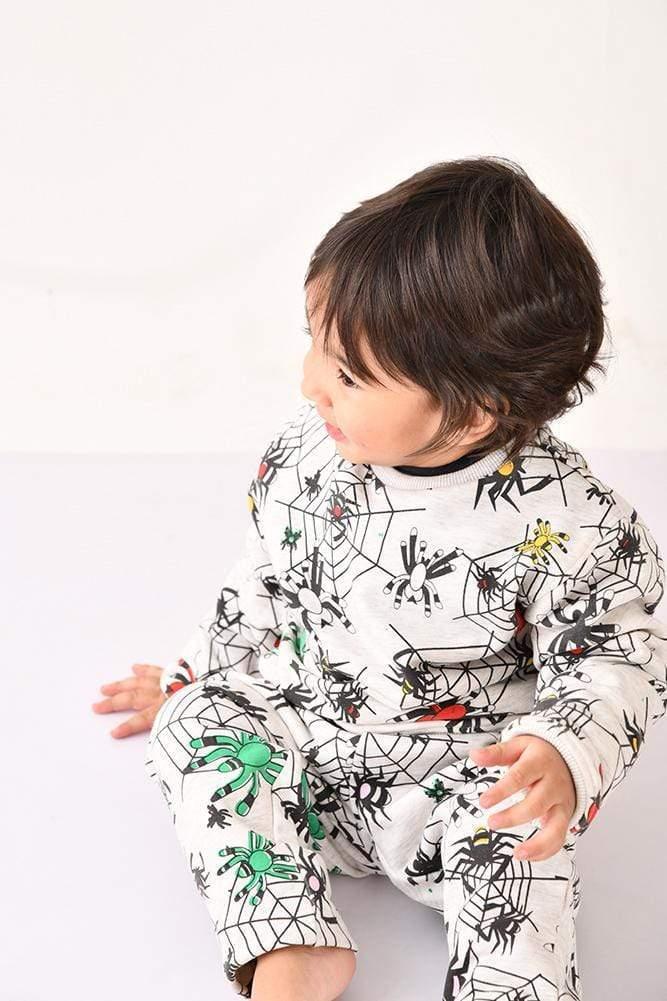 SPIDER PRINT SWEATSHIRT
