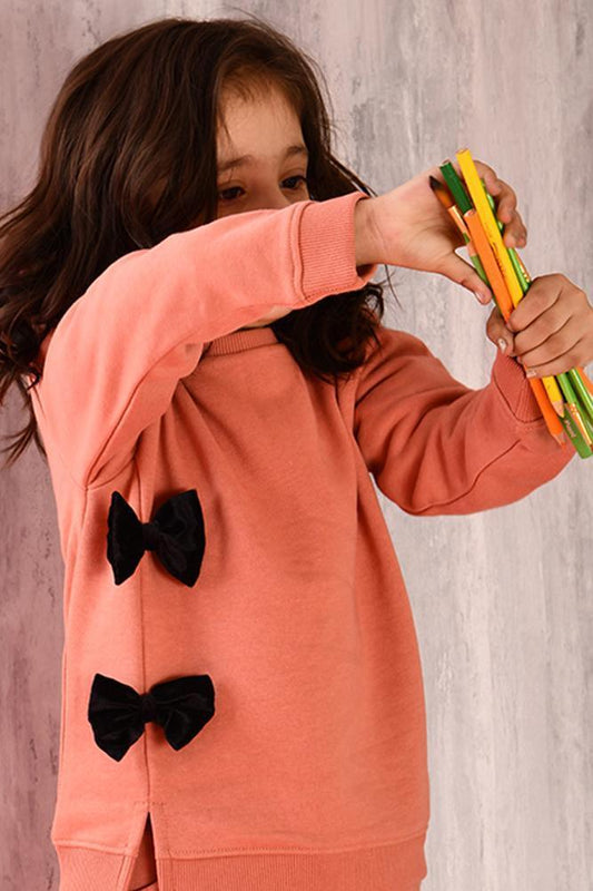 SWEATSHIRT WITH BOWS
