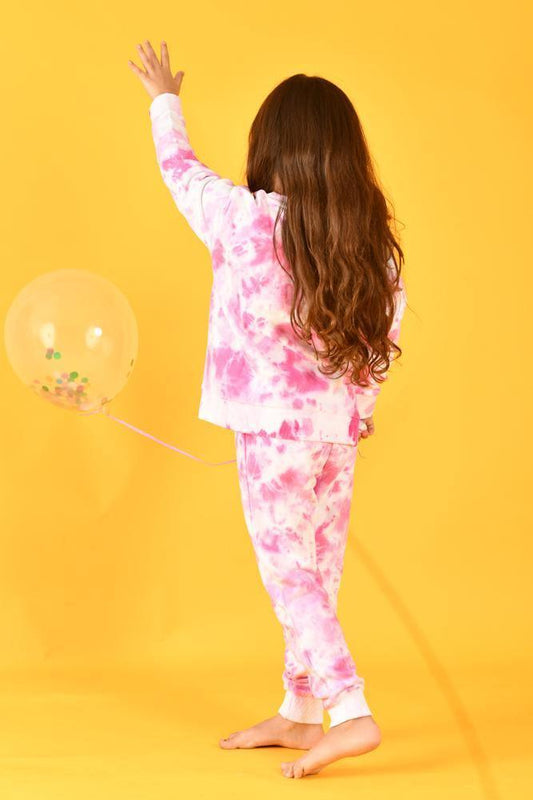 PINK TIE DYE SWEATSHIRT - Anthrilo