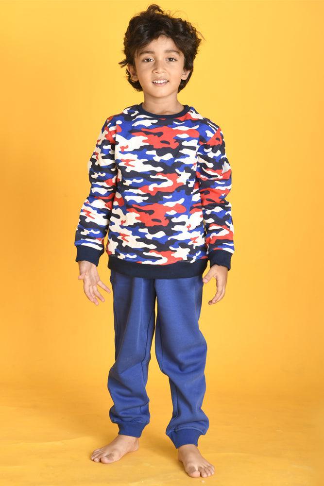 ROYAL FLEECE WARM BOYS JOGGER - ROYAL - Anthrilo Design House
