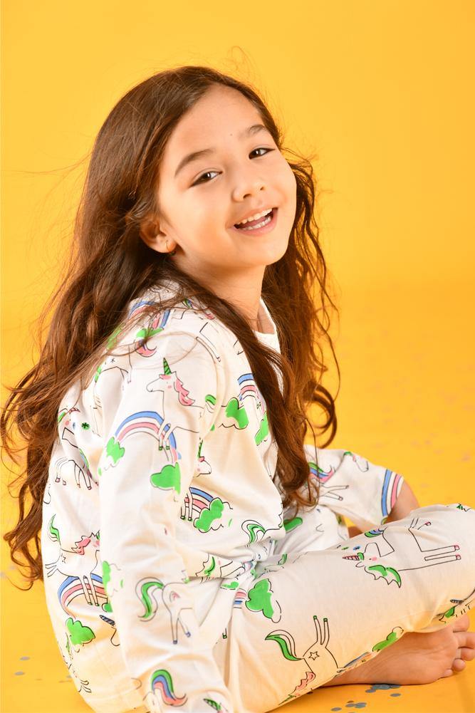 UNICORN GIRLS PYJAMA SET - Anthrilo