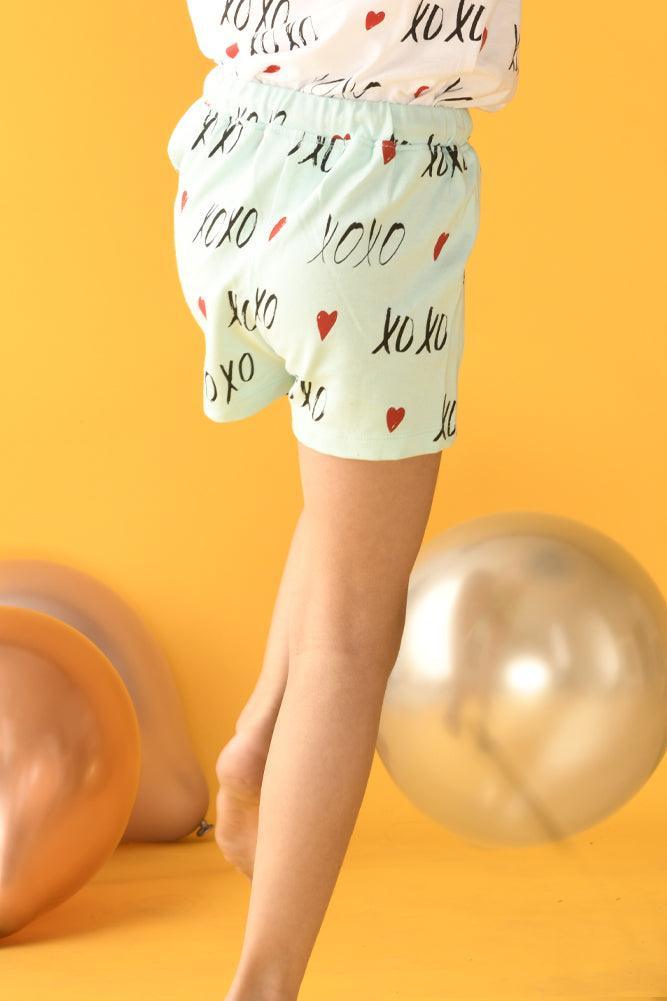 XOXO SHORTS - AQUA - Anthrilo Design House