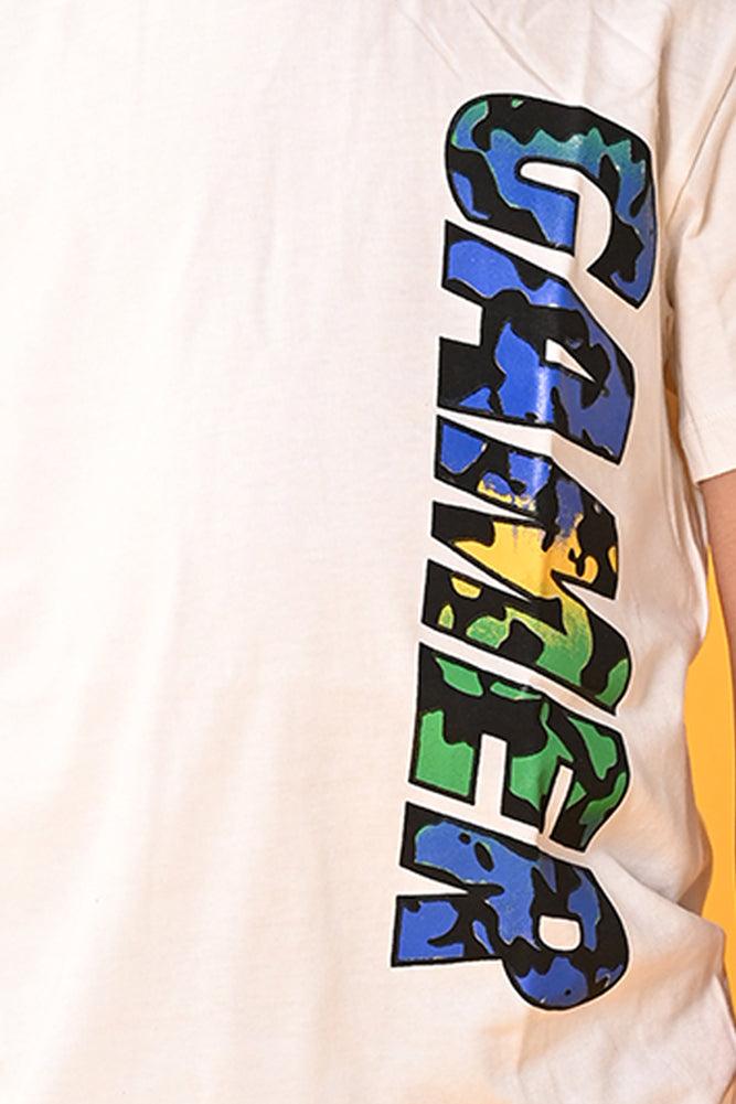 GAMER SHORT SLEEVES T-SHIRT - WHITE - Anthrilo India