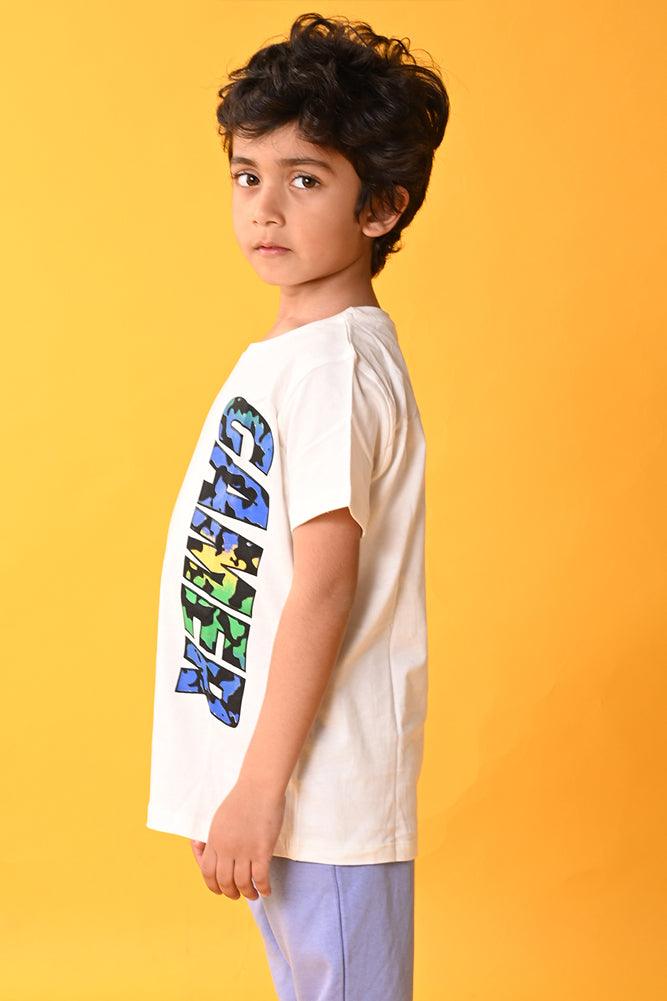 GAMER SHORT SLEEVES T-SHIRT - WHITE - Anthrilo India