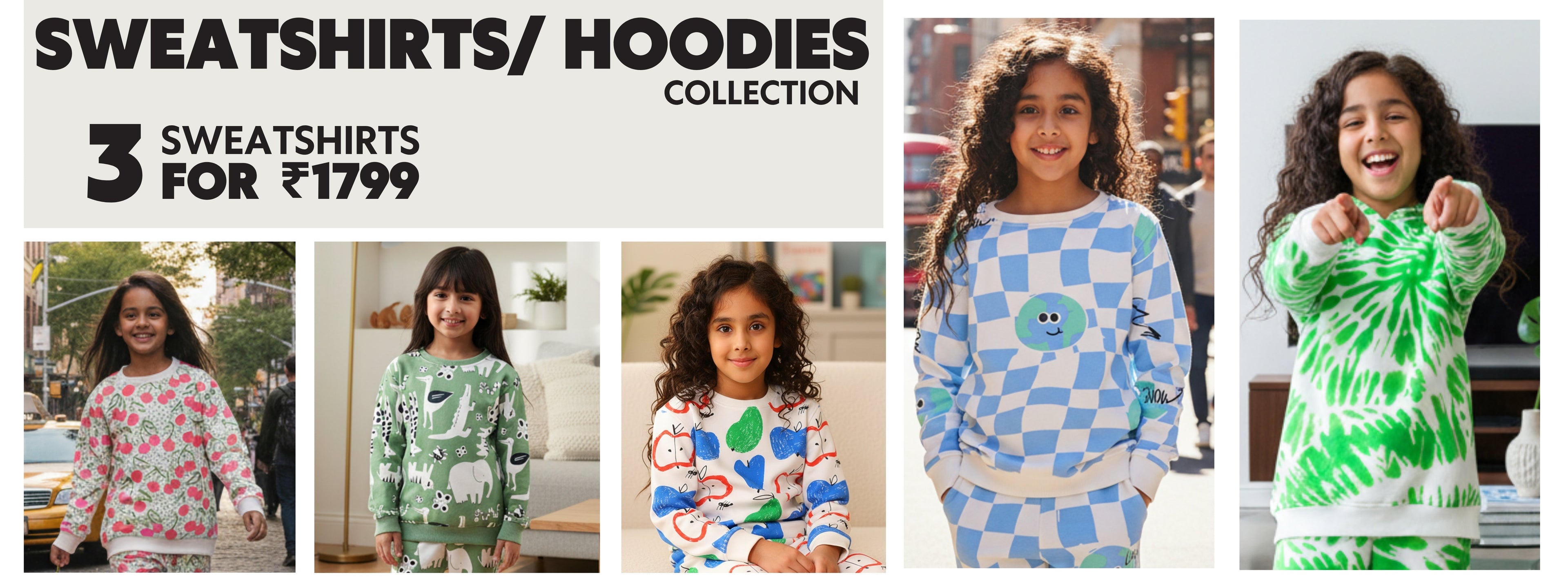 Girls Sweatshirts !! BUY ANY 3 FOR 1799 !! - Anthrilo 