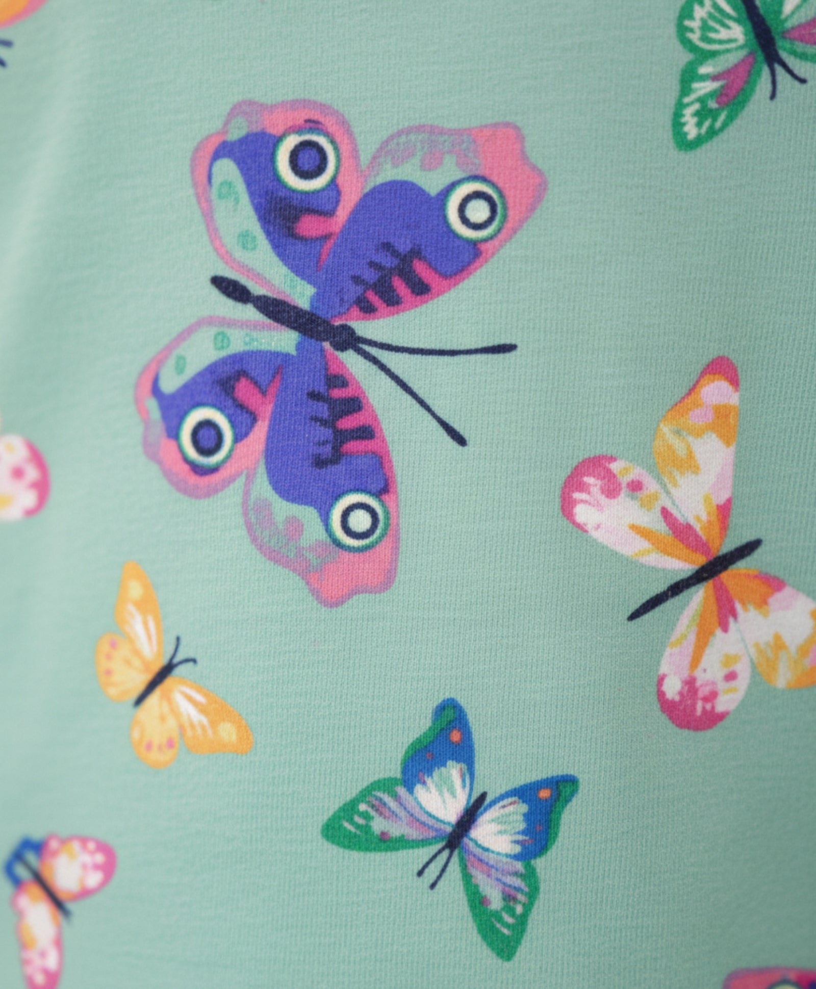 BUTTERFLY LONG SLEEVES PYJAMA SET - GREEN - Anthrilo 