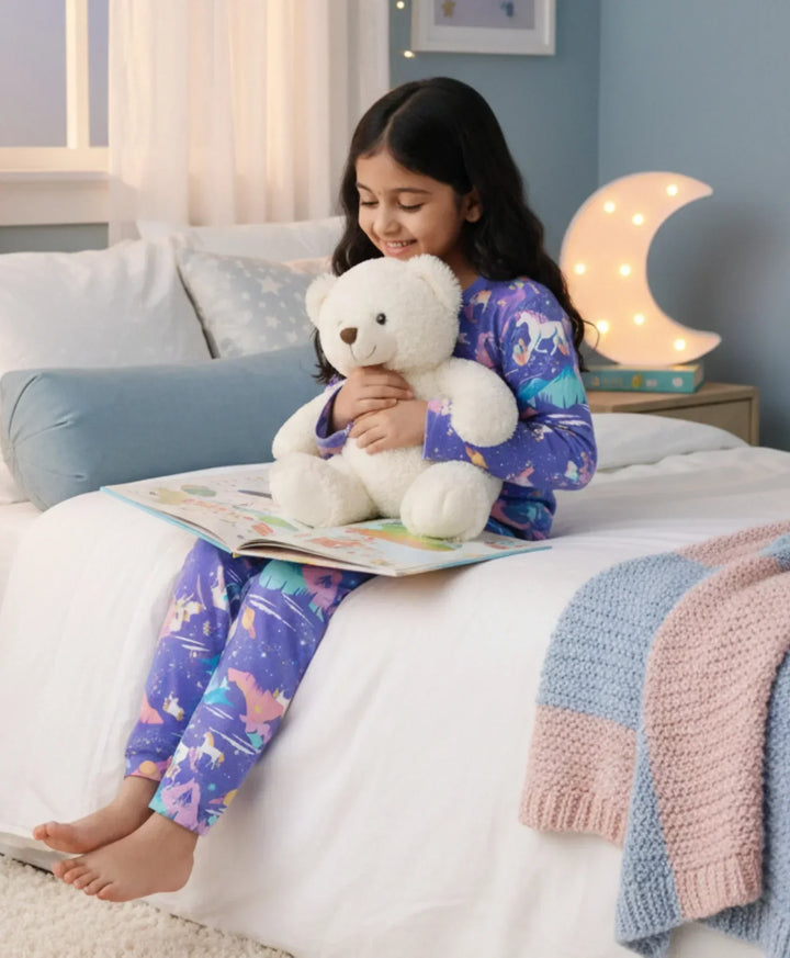 UNICORN PLANET LONG SLEEVES PYJAMA SET - PURPLE - Anthrilo 