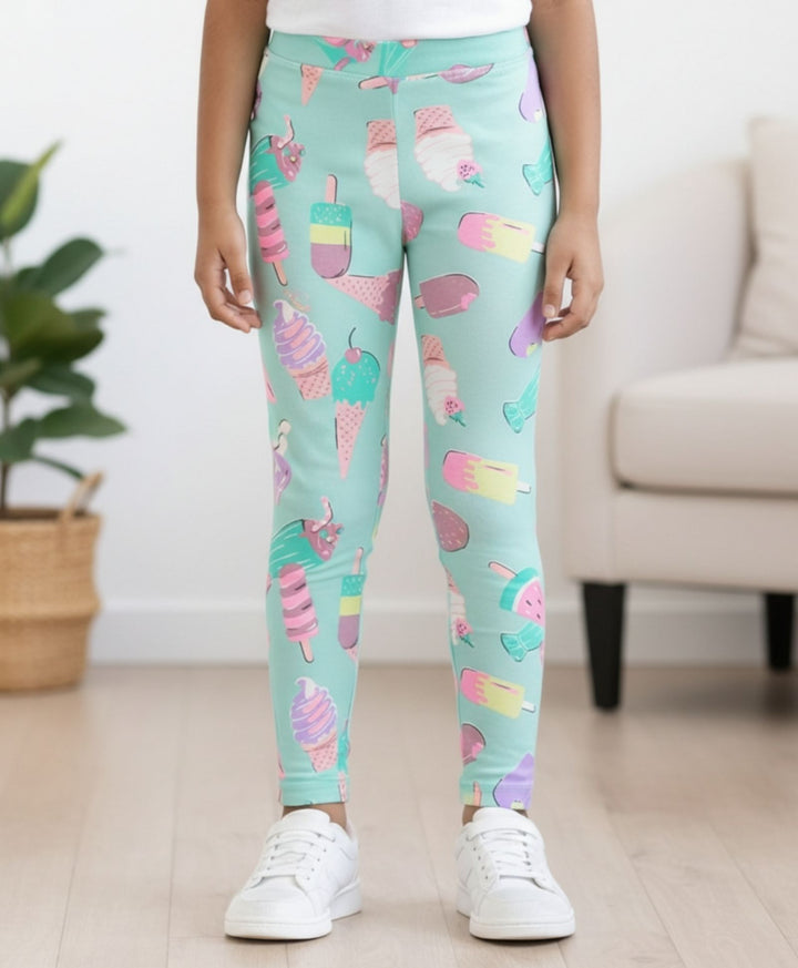Icecream Girls Leggings - Aqua