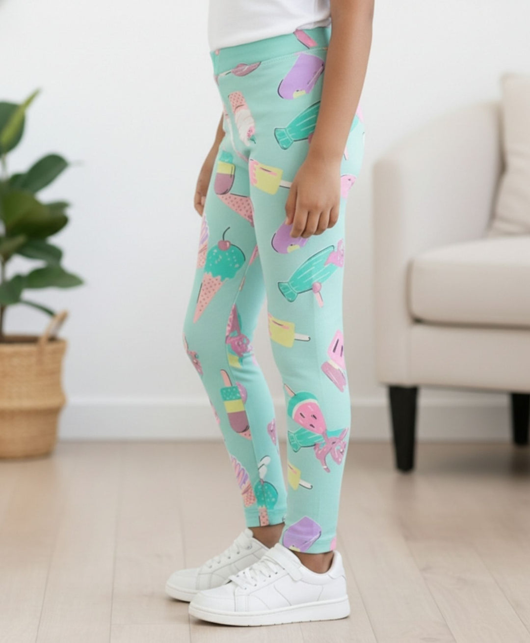Icecream Girls Leggings - Aqua