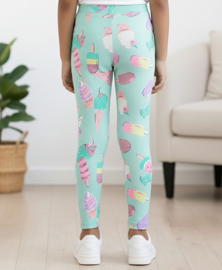 Icecream Girls Leggings - Aqua