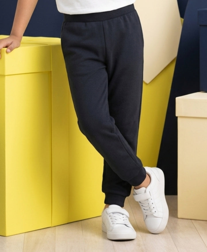 Black Boys Summer Terry Jogger - Black - Anthrilo 