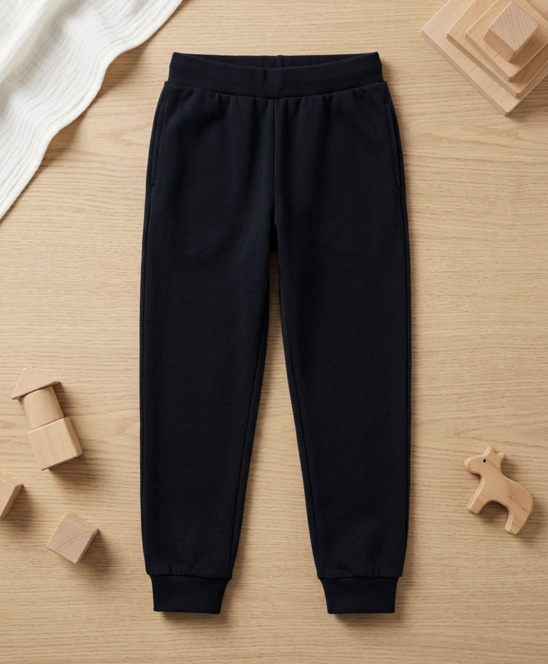 Black Boys Summer Terry Jogger - Black - Anthrilo 