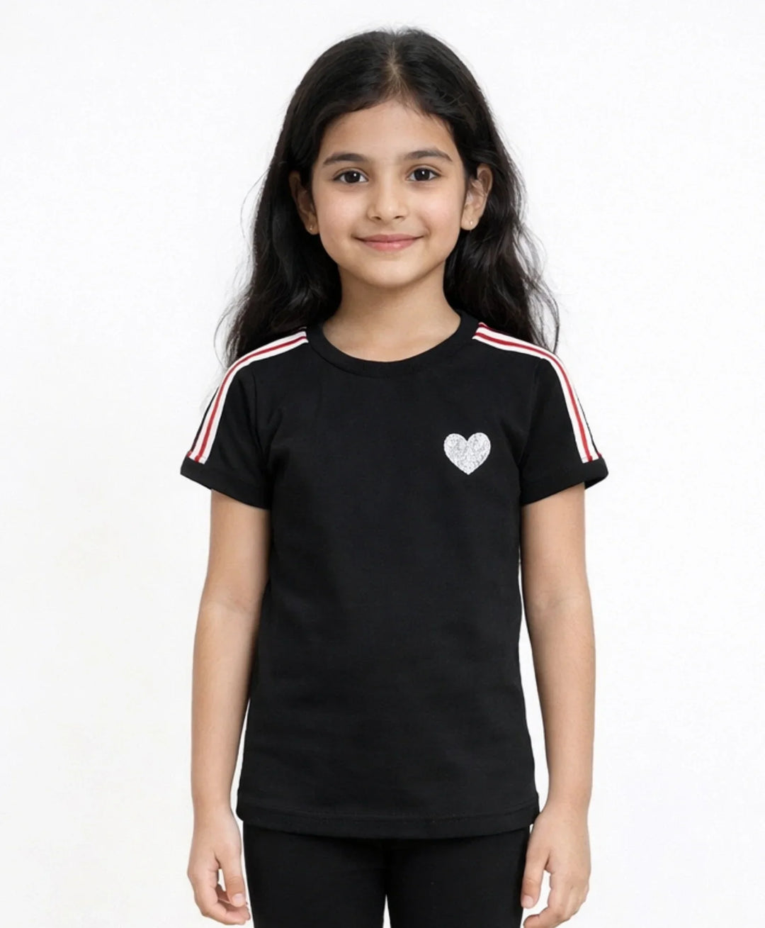 BLACK HEART TOP - BLACK - Anthrilo 