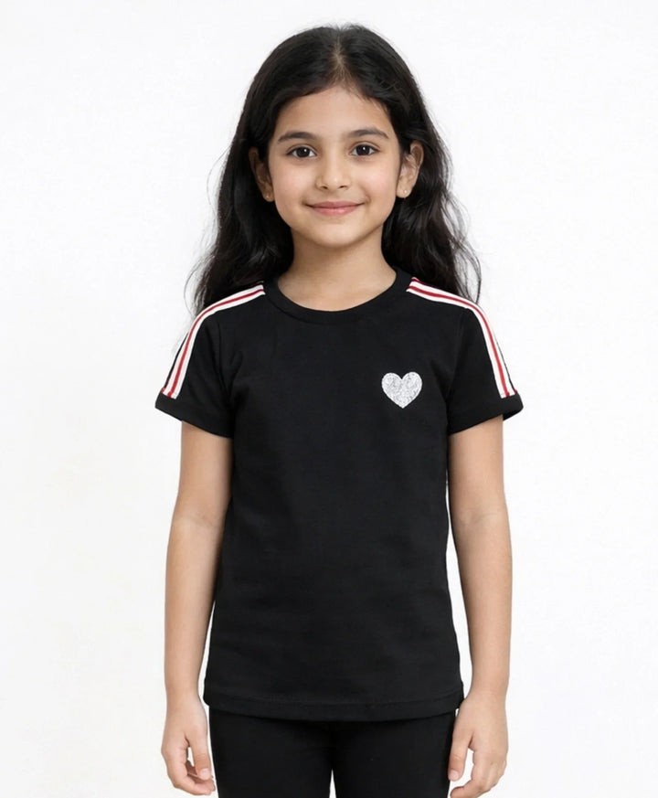 BLACK HEART TOP - BLACK - Anthrilo 