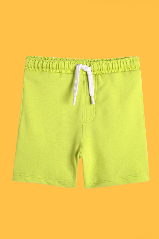 RED STRIPE AND SUMMER LIME GREEN SHORTS (PACK OF 2) - Anthrilo India
