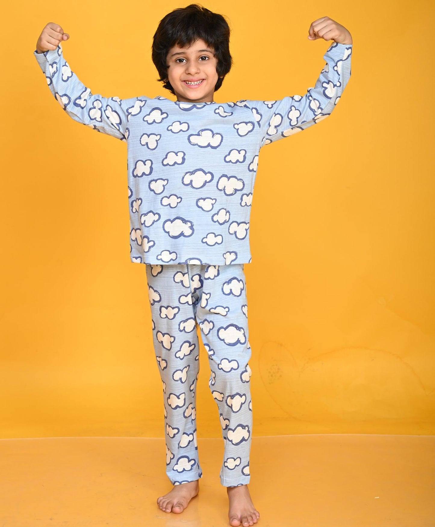 CLOUD SKY LONG SLEEVE PYJAMA SET - SKY - Anthrilo 