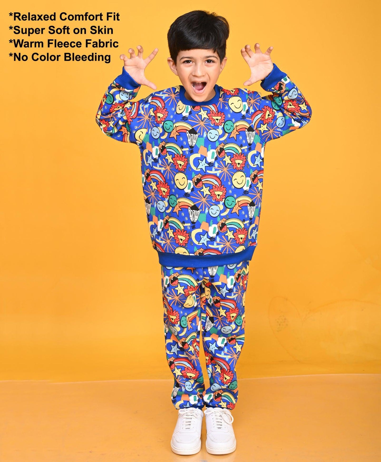ANIMAL BOYS FLEECE JOGGER - BLUE