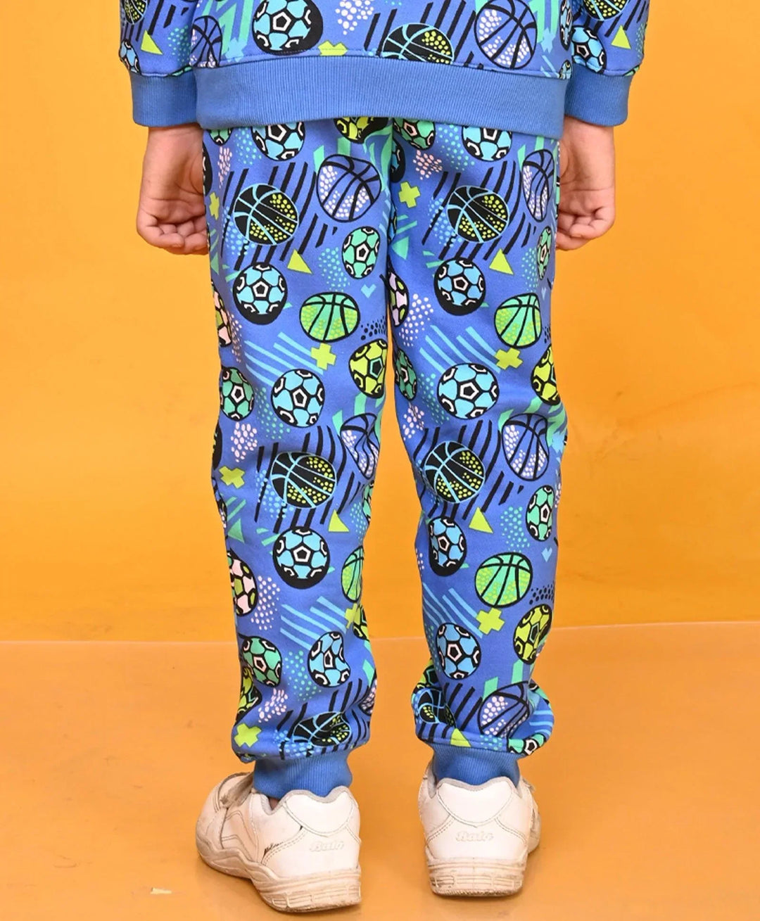 FOOTBALL BLUE BOYS FLEECE JOGGER - BLUE - Anthrilo 