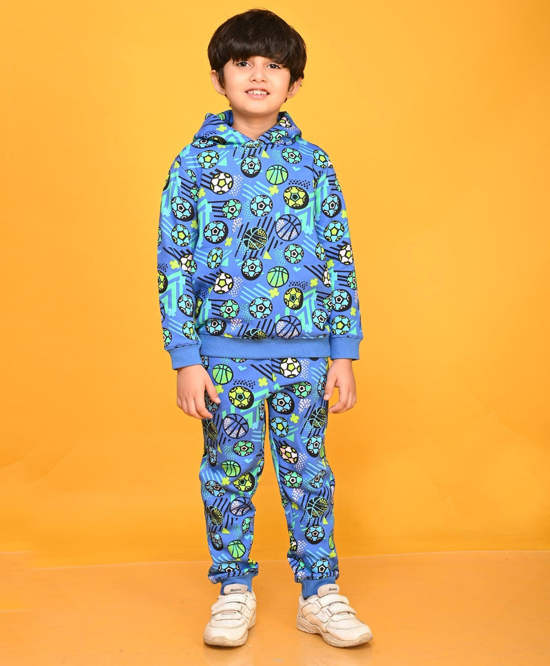 FOOTBALL BLUE BOYS FLEECE JOGGER - BLUE - Anthrilo 