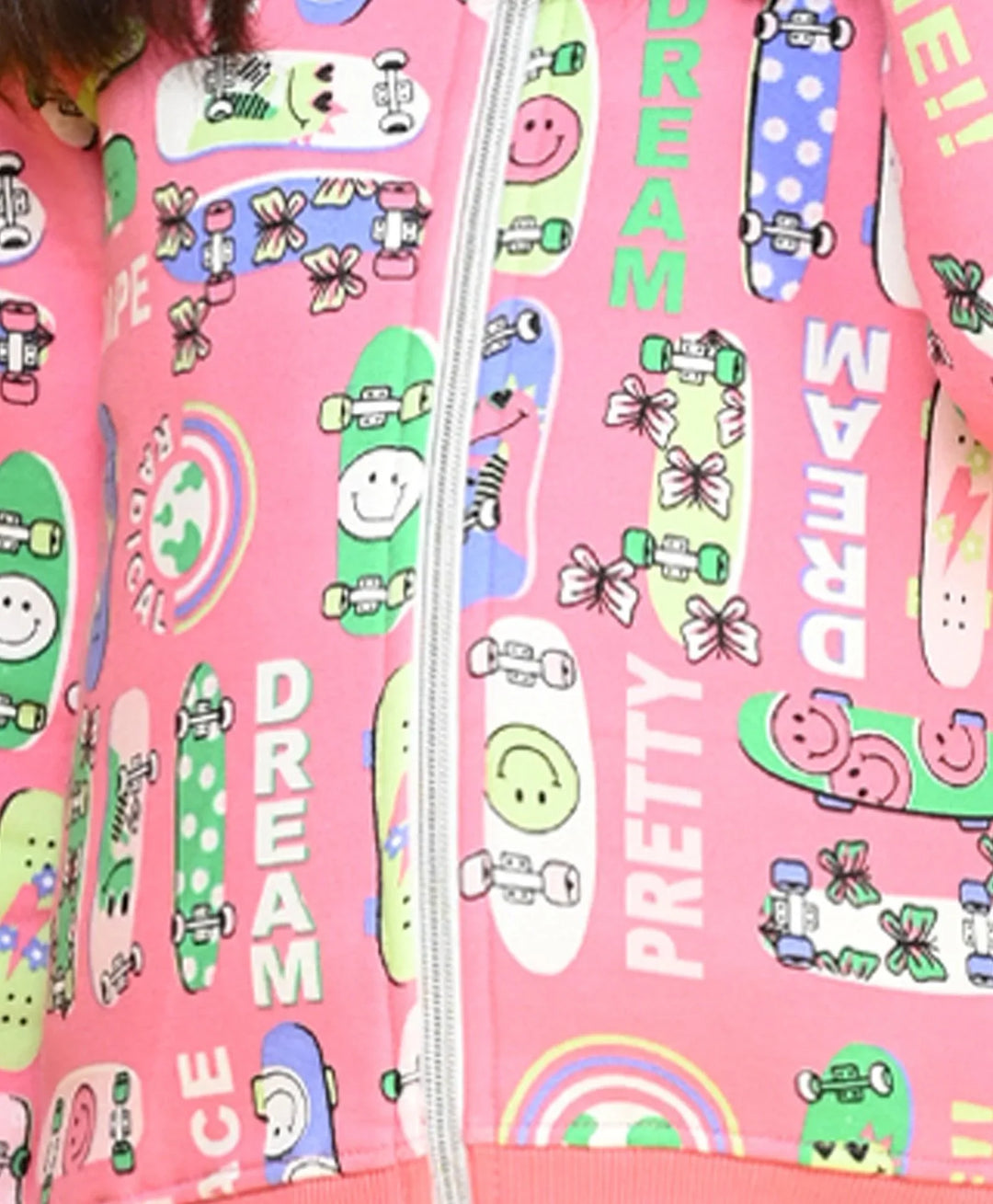 SKATE PINK GIRLS FLEECE JOGGER - PINK - Anthrilo 