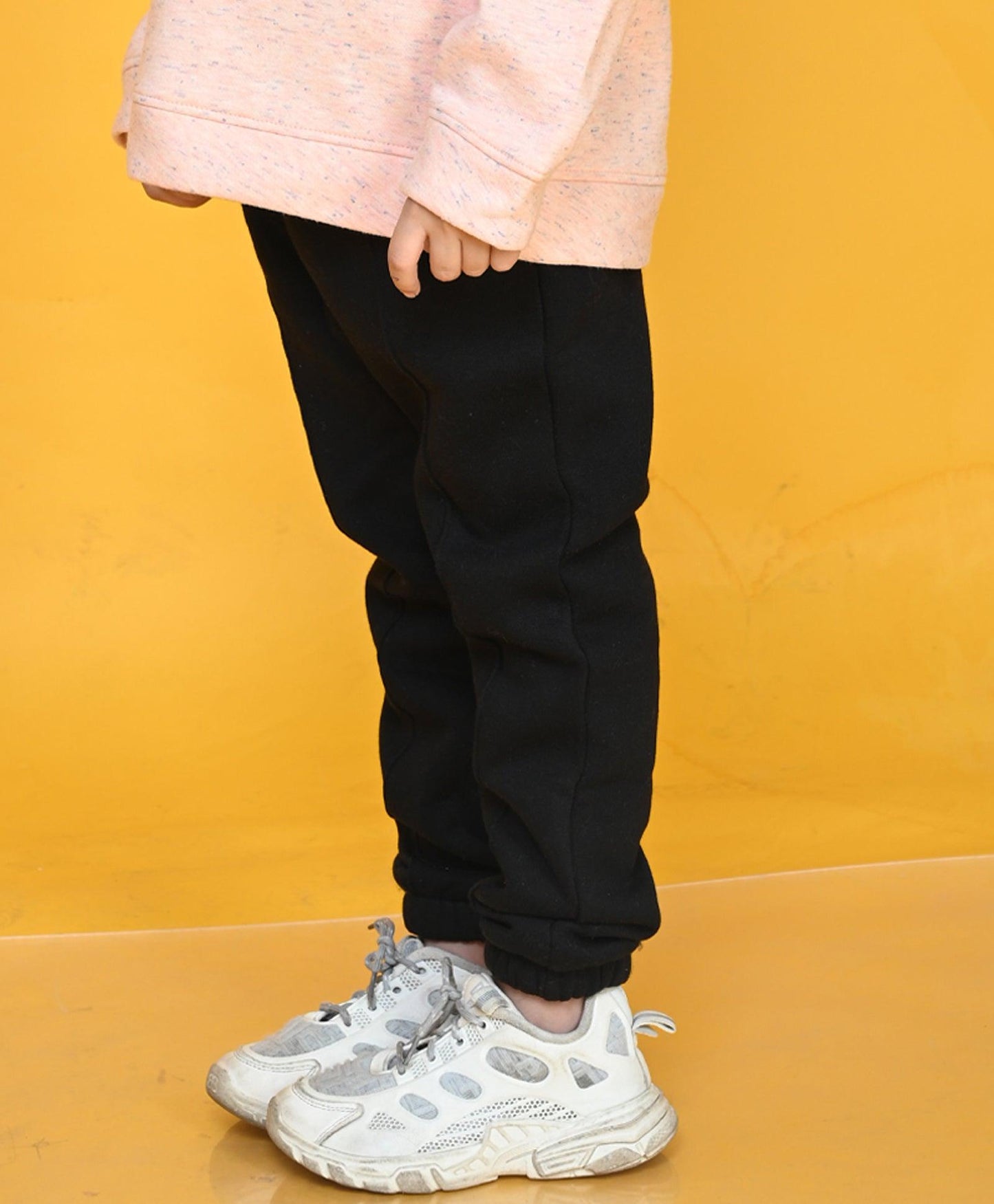 GIRLS BLACK FLEECE JOGGER - BLACK