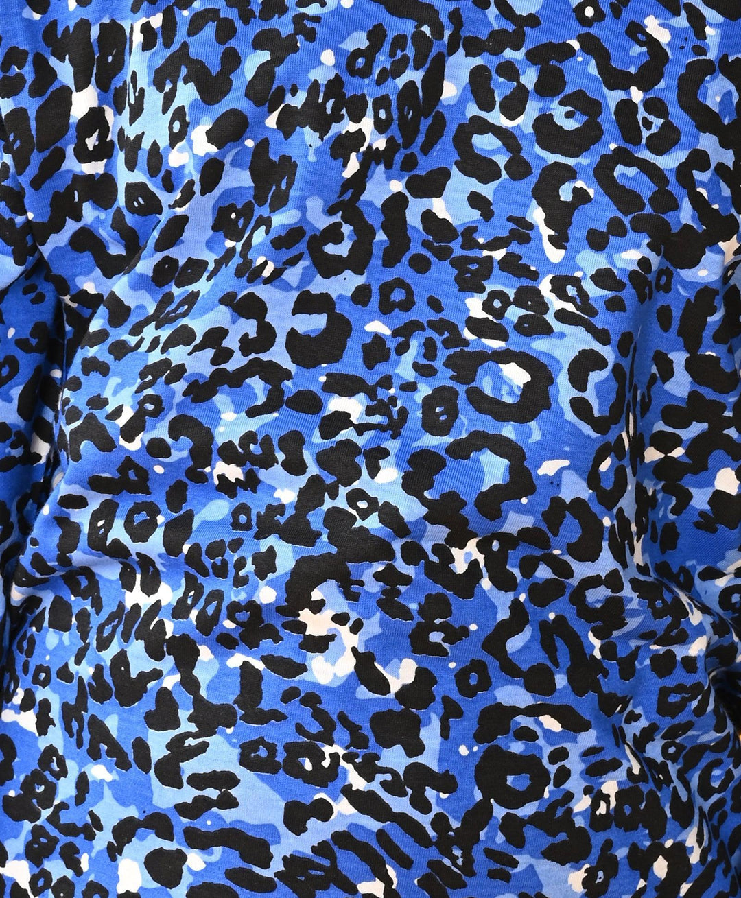 LEOPARD BLUE GIRLS LONG SLEEVE PYJAMA SET - BLUE - Anthrilo 