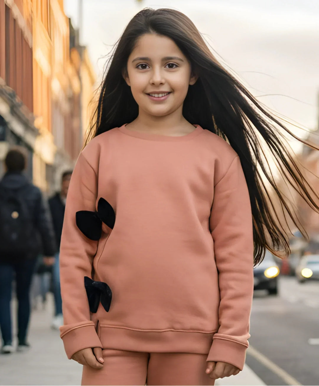 SAND BOW FLEECE SWEATSHIRT - SAND - Anthrilo 